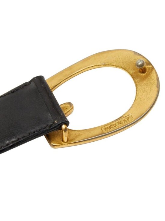 Gucci Vintage Belt 30 Black Leather